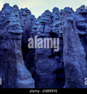 Rocce spaziacolari e minerali di San Juan, Argentina, Parco Nazionale della Valle della Luna. Foto Stock