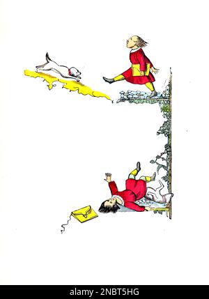 La storia di Johnny Head-in-Air dalla versione originale tedesca del libro ' Der Struwelpeter : oder lustige Geschichten und drollige Bilder : für Kinder von 3-6 Jahren ' [ Shockheaded Peter : o storie divertenti e immagini divertenti : Per bambini da 3-6 anni ] di Hoffmann, Heinrich, 1809-1894 Data di pubblicazione 1879 Editore Philadelphia : Kohler Pub. Co. Foto Stock