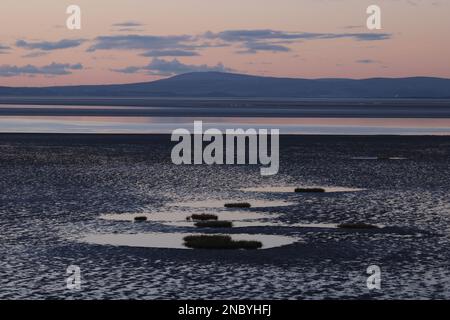 Vista sulla baia di Morecambe Foto Stock