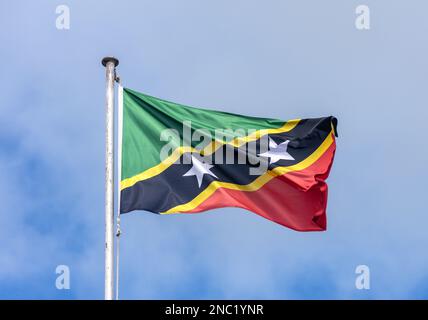 Impressionante Bandeira De Saint Kitts E Nevis Ilustrador Bandeiras De Paises 281531849