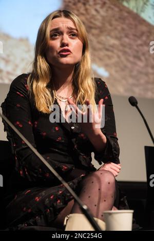 Aimee Lou Wood fotografato durante il Mark Kermode nel 3D tenutosi a BFI Southbank , Londra lunedì 5 dicembre 2022 . Foto di Julie Edwards. Foto Stock