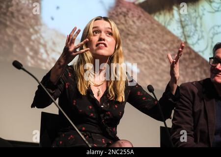 Aimee Lou Wood fotografato durante il Mark Kermode nel 3D tenutosi a BFI Southbank , Londra lunedì 5 dicembre 2022 . Foto di Julie Edwards. Foto Stock