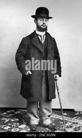 Toulouse-Lautrec. Ritratto dell'artista francese Henri de Toulouse-Lautrec (1864-1901) di Paul Sescau, 1894 Foto Stock