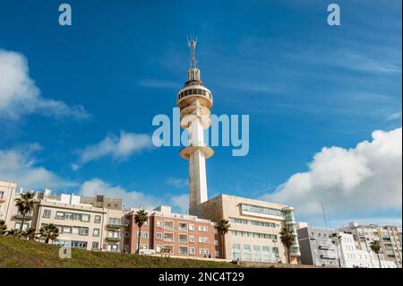 Cadice-Andalusia-Spagna, gennaio 3. 2016: 18th ° secolo torre di osservazione con vista panoramica sulla città. Foto Stock