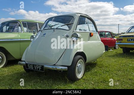 BMW Isetta. Heskin Rally a vapore 2022. Foto Stock