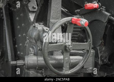 unità di regolazione balistica di un cannone storico Foto Stock