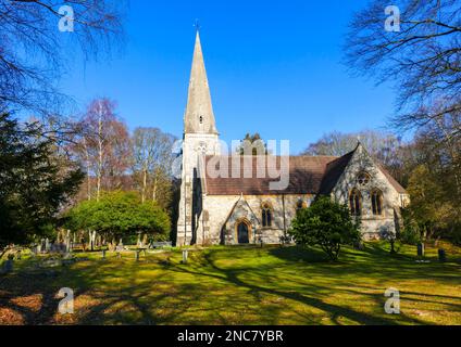 Chiesa degli Innocenti Santi, Faggio Alto, Foresta di Epping, Essex Foto Stock