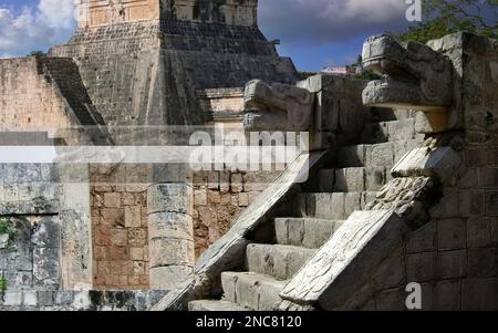 Chichen Itza era un importante centro religioso e politico Maya situato a Yucatán, Messico. Foto Stock