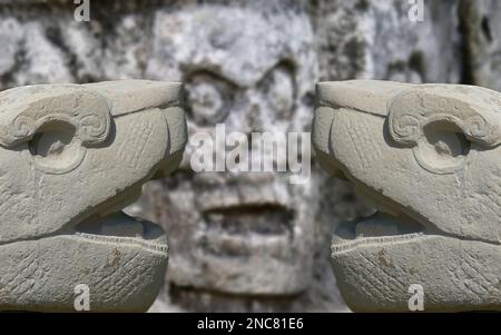 Chichen Itza era un importante centro religioso e politico Maya situato a Yucatán, Messico. Foto Stock