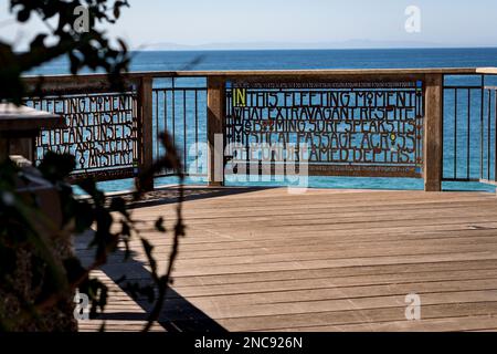 Bellissime ringhiere alla fine del Brown's Park. Foto Stock