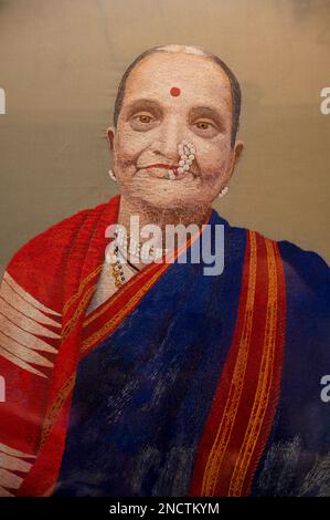 INDIA, MAHARASHTRA, PUNE, settembre 2022, Old Painting esposto al Museo Kelkar Foto Stock