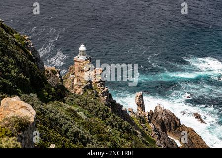 Nuovo faro a Cape Point, Sud Africa. Il punto più meridionale del continente africano Foto Stock