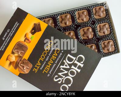 Caramelle al cioccolato CHOCO DAN. Foto Stock