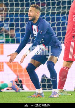 Nelle ottava finale partita PARIGI SG - FC BAYERN MUENCHEN 0-1 di calcio UEFA Champions League, partita nella stagione 2022/2023 a Parigi, 14 febbraio 2022. Achtelfinale, FCB, Monaco di Baviera, PSG © Peter Schatz / Alamy Live News Foto Stock