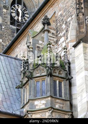 Cattedrale di San Peter e Paul, Katedrála svatého Petra a Pavla, Brno, Regione della Moravia del Sud, Repubblica Ceca, Europa Foto Stock