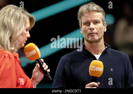 Ahoy, Rotterdam, Paesi Bassi. 15th Feb, 2023. ROTTERDAM - ex tennista Jan Siemerink il terzo giorno del torneo ABN AMRO Open di tennis ad Ahoy. AP SANDER KING Credit: ANP/Alamy Live News Foto Stock