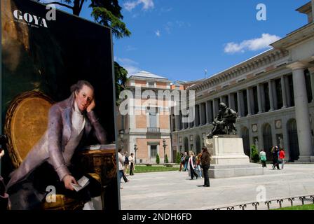 Poster della mostra Goya, Museo del Prado, Madrid, Spagna, Europa Foto Stock
