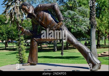 Elvis nel parco di Parkes, NSW Foto Stock