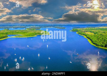 Masuria - la terra di mille laghi Foto Stock