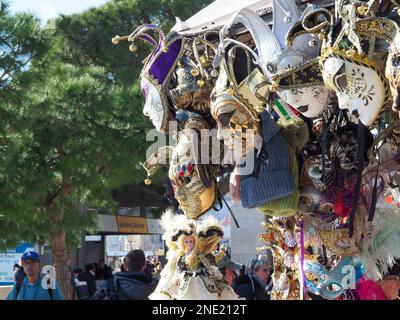 Venezia, Italia - 13th febbraio 2023 Carnevale nella magica Venezia Foto Stock