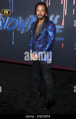 Brandon Jay McLaren, al Red Carpet Premiere Event per la sesta e ultima stagione di FX 'nevicate' all'Academy Museum of Motion Pictures, Ted Mann Theater a Los Angeles, CA, USA il 15 febbraio 2022. Foto di dati Sadou/ABACAPRESS.COM Foto Stock