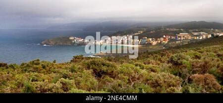 Malpica de Bergantiños, Costa da morte, la Coruña, Galizia, Spagna, Europa Foto Stock