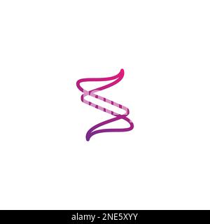 Logo S Line Design semplice e pulito Illustrazione Vettoriale