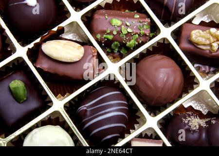 scatola di cioccolato Foto Stock