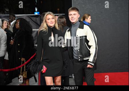 HRVY e Mimi Slinger sono presenti alla Warner Bros, la prima europea di CREED III, Cineworld Leicester Square, Londra, Regno Unito. Data foto: 15th febbraio 2023. Foto Stock