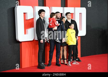 Tony Bellew partecipa alla Warner Bros alla prima europea di CREED III, Cineworld Leicester Square, Londra, Regno Unito. Data foto: 15th febbraio 2023. Foto Stock