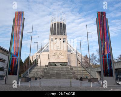 Cattedrale Cattolica Romana Metropolitana di Liverpool di Cristo Re Foto Stock