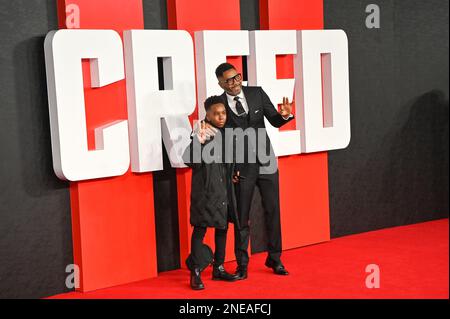 Londra, Regno Unito. 15th Feb, 2023. Warner Bros la prima europea di CREED III, Cineworld Leicester Square, Londra, Regno Unito. Data foto: 15th febbraio 2023. Credit: Vedi li/Picture Capital/Alamy Live News Foto Stock