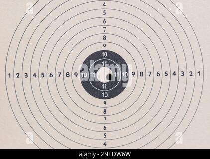 Modello di bersaglio del fucile ad aria Foto Stock