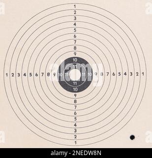 Modello di bersaglio del fucile ad aria Foto Stock