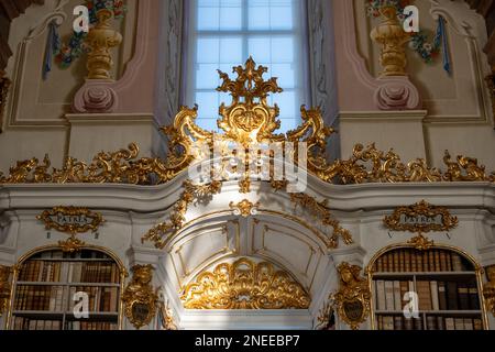 Biblioteca abbaziale di Admont . Stiftbibliothek Admont . Foto Stock