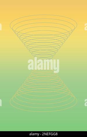 Colori sfumati e forme geometriche e linee Foto Stock