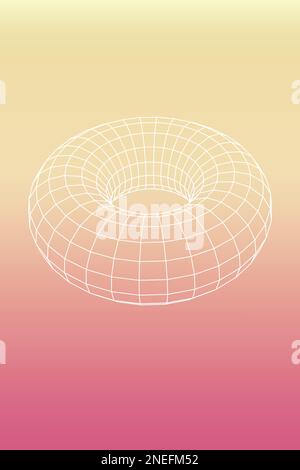 Colori sfumati e forme geometriche e linee Foto Stock