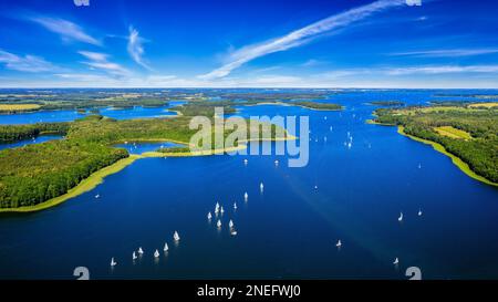 Masuria - la terra di mille laghi Foto Stock