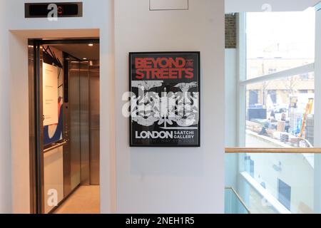 BEYOND THE STREETS - ANTEPRIMA stampa DI LONDRA alla Saatchi Gallery, Londra, Regno Unito Foto Stock