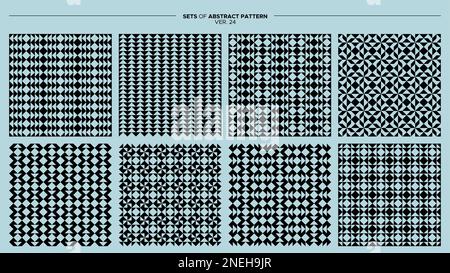 Collezione di base forma astratta modello senza giunture. Modello astratto moderno. Illustrazione Vettoriale