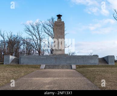 L'Eternal Light Peace Memorial nel Gettysburg National Military Park di Gettysburg, Pennsylvania, Stati Uniti Foto Stock