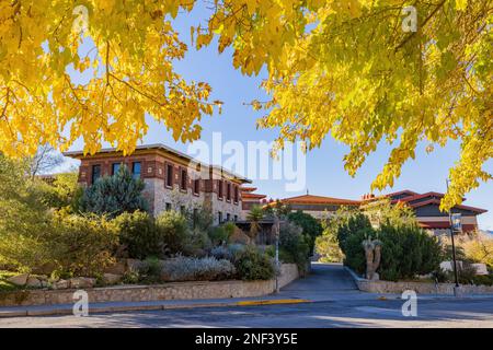 Soleggiata vista esterna del Centennial Museum of the University of Texas at El Paso at Texas Foto Stock