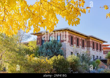 Soleggiata vista esterna del Centennial Museum of the University of Texas at El Paso at Texas Foto Stock