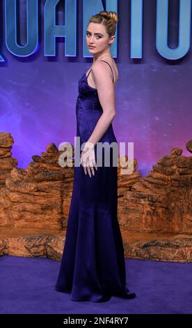 Kathryn Newton all'ANT Man UK Gala Screening, il 16 febbraio 2023 a Londra, Regno Unito. Phoyo di Stuart Hardy/ABACAPRESS.COM Foto Stock