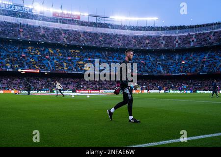 Barcellona, Spagna, 16 febbraio 2023. Spagna-Football-Europa League-FC Barcellona contro Manchester United. Credit: Joan G/Alamy Live News Foto Stock