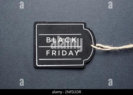 black friday sul prezzo nero Foto Stock