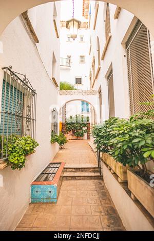 2021 settembre: Villaggio di Roc de Sant Gaieta a Tarragona, Catalogna, Spagna. Foto Stock