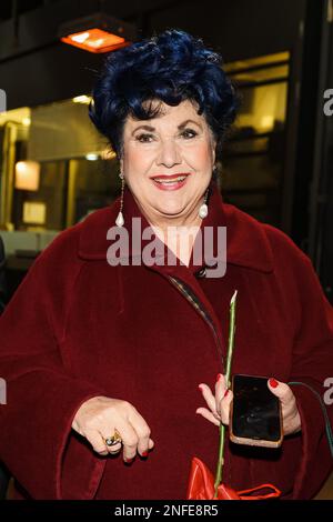 Milano, Italia. 12th Feb, 2023. Marisa Laurito partecipa al che tempo che fa TV Show il 12 febbraio 2023 a Milano (Foto di Alessandro Bremec/NurPhoto) Credit: NurPhoto SRL/Alamy Live News Foto Stock