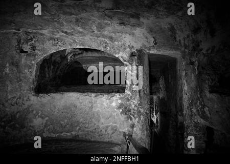 2022 NOVEMBRE - le catacombe di San Paolo fungono da luogo di sepoltura in epoca punica, romana e bizantina le catacombe di San Paolo rappresentano le prime Foto Stock