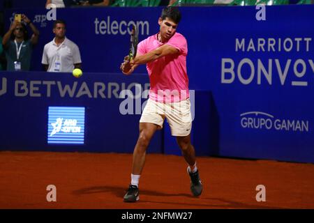 Carlos Alcaráz Tenista Español en el ATP de Buenos Aires Foto Stock